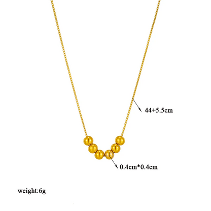 Golden Spheres Harmony Necklace