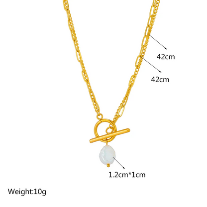 Pearl Toggle Necklace