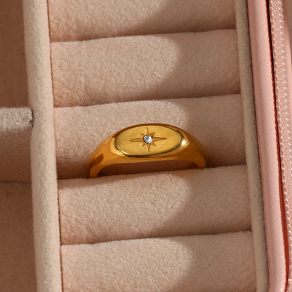 Guiding North Star Signet Ring
