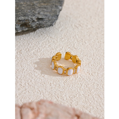 Enamel Link Ring