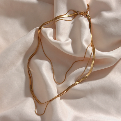 Trinity Layered Chain Necklace