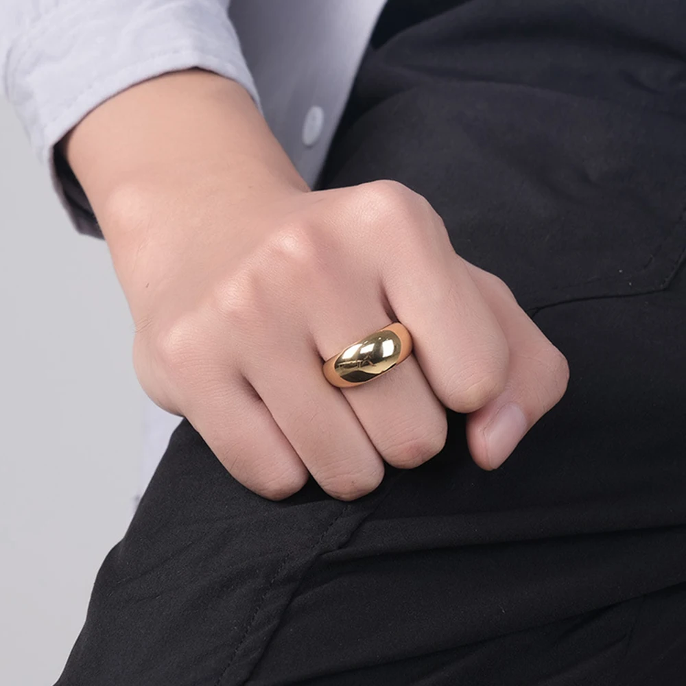 Gilded Mirror Dome Ring