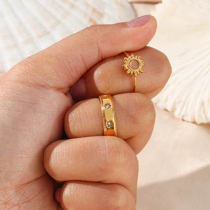 Stellar Milgrain Starburst Ring