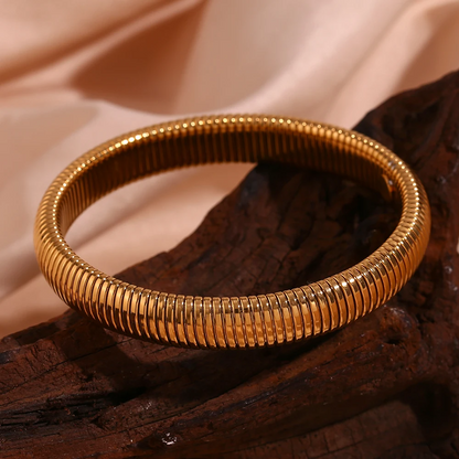Bold Serpentine Coil Cuff