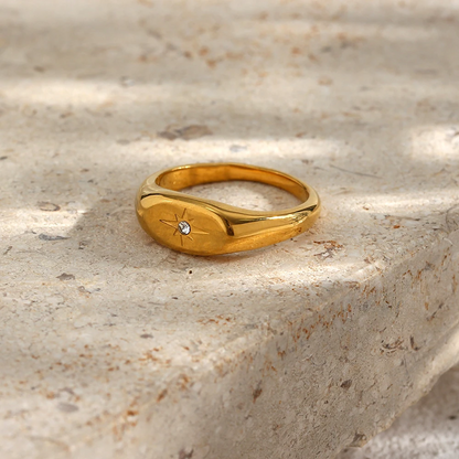 Guiding North Star Signet Ring