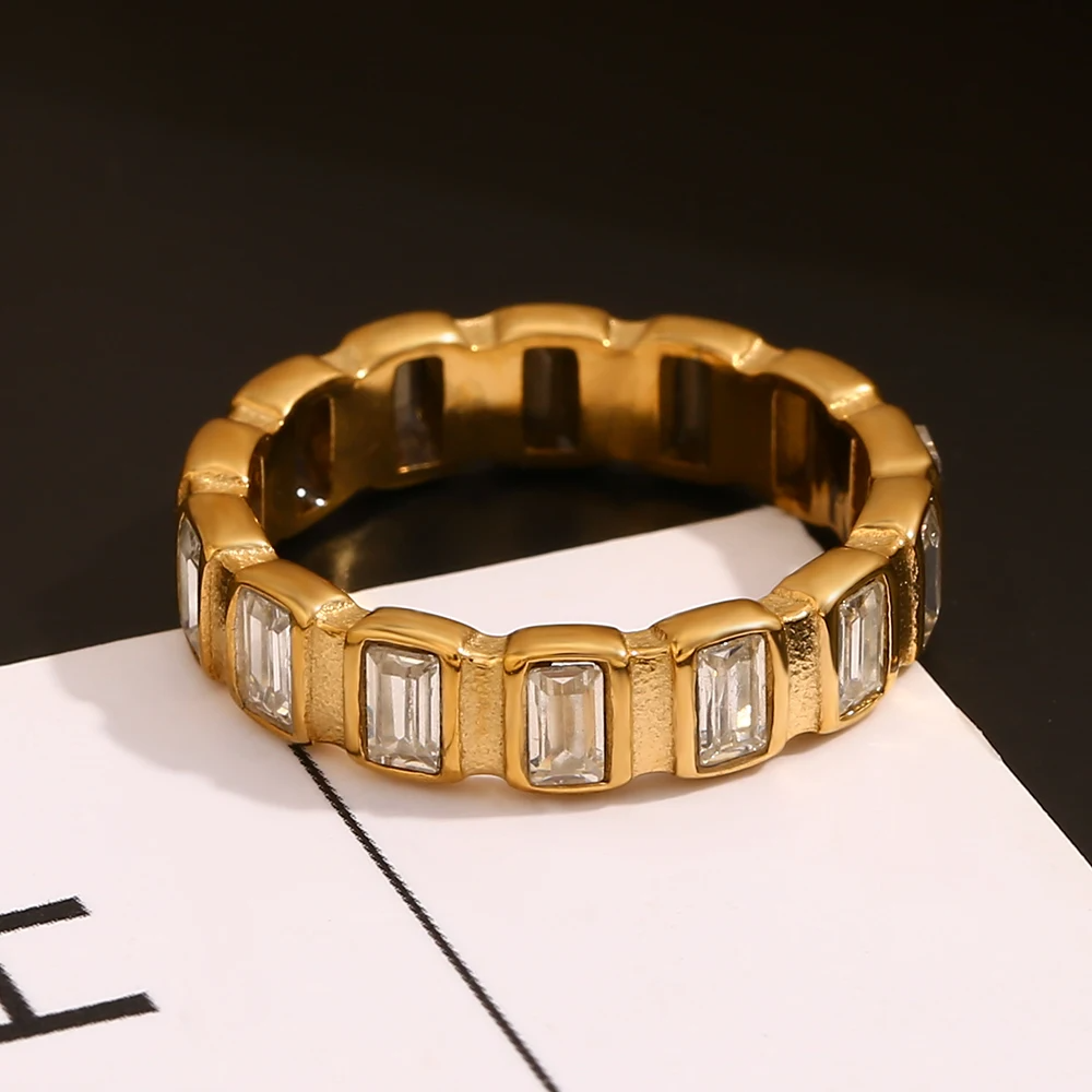 Baguette Beam Eternity Ring