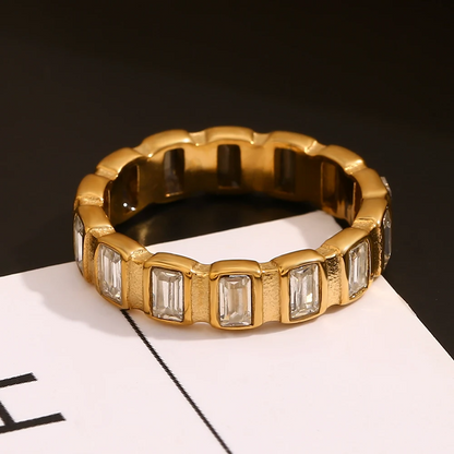 Baguette Beam Eternity Ring