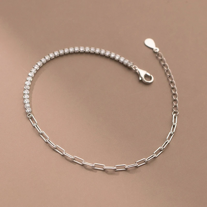 Golden Gleam Tennis Bracelet