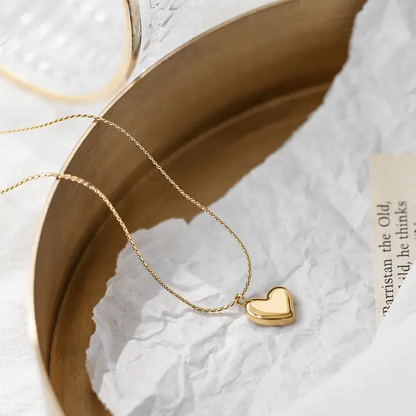 Golden Heart Whisper Necklace