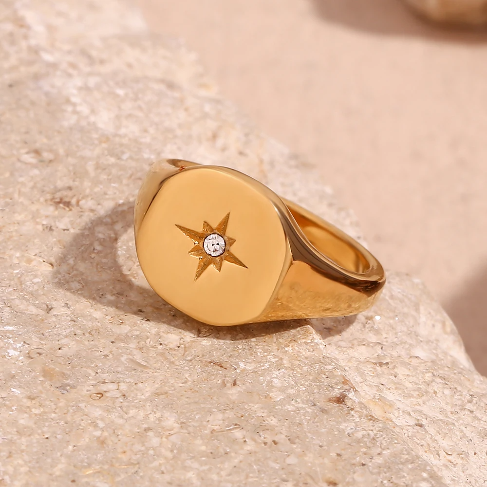 Celestial Star Signet Ring