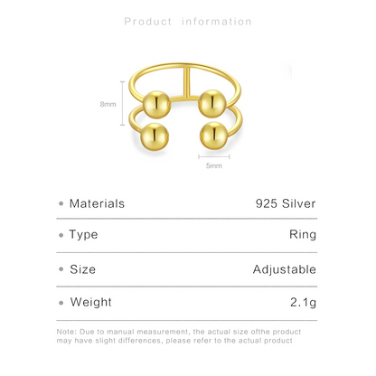 Dual Orbit Sphere Ring