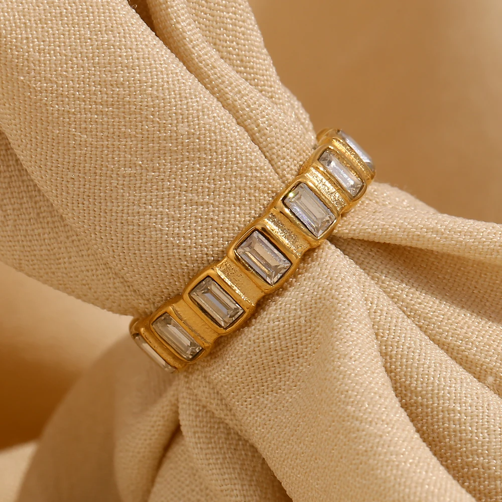Baguette Beam Eternity Ring