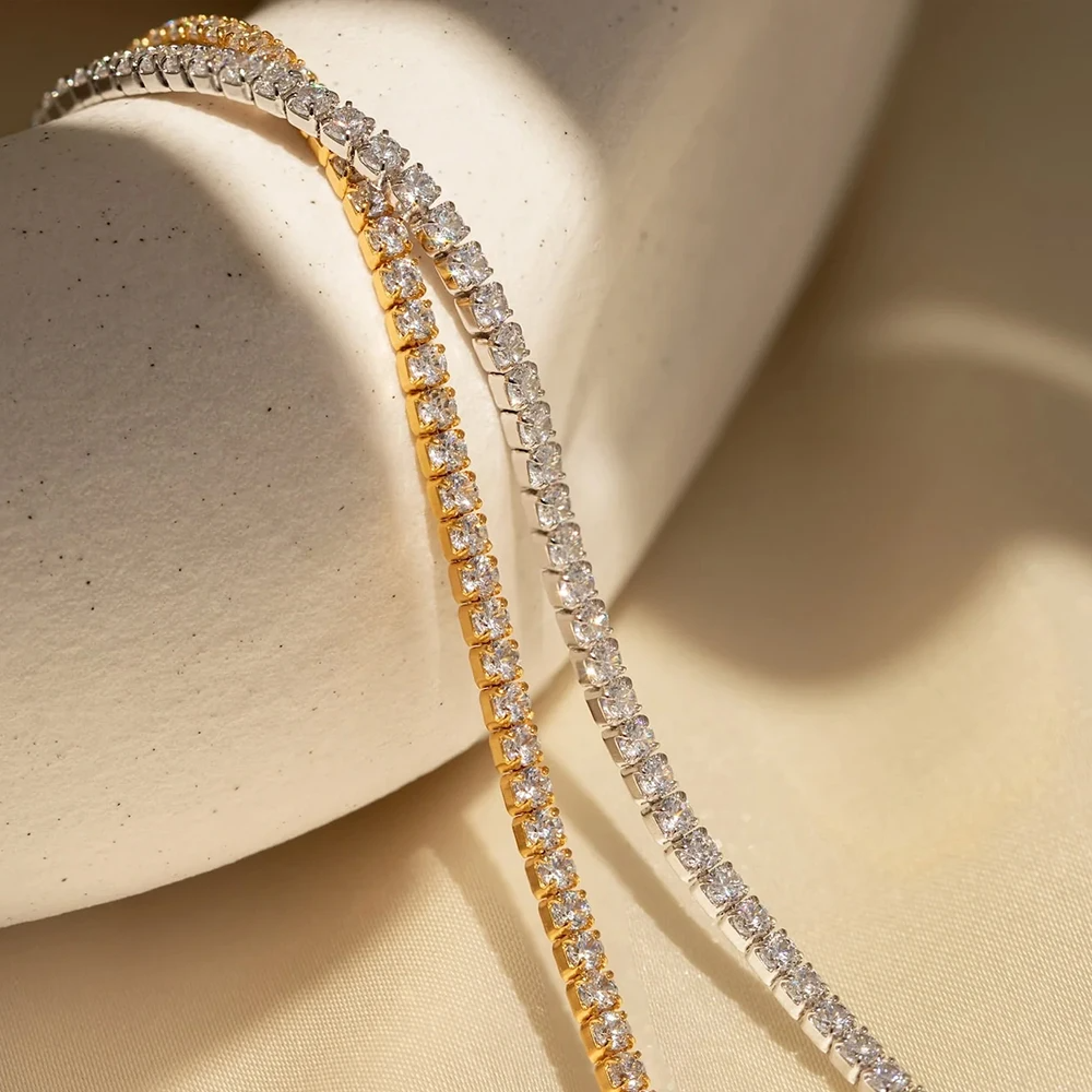 Luminous Crystal Tennis Bracelet