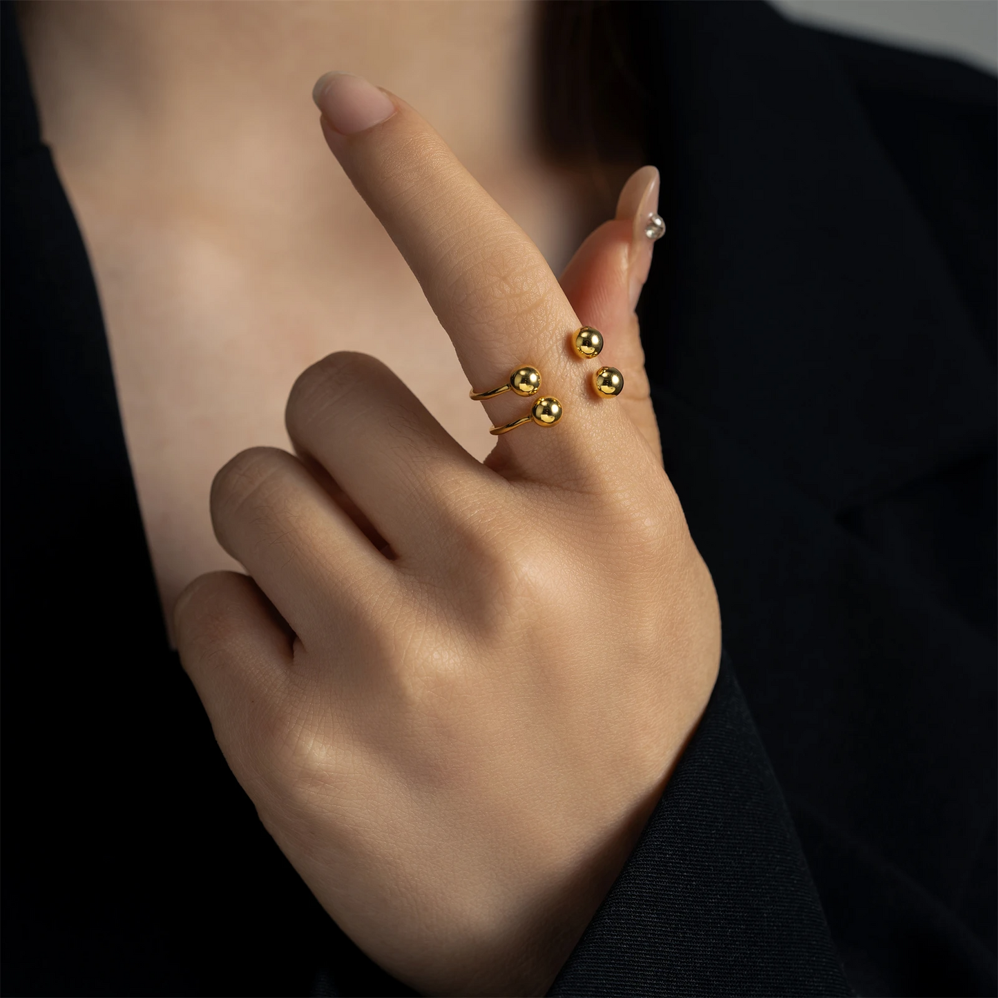Dual Orbit Sphere Ring