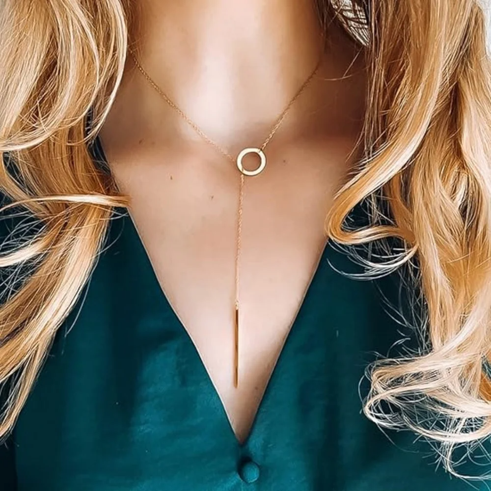 Solstice Drop Lariat Necklace
