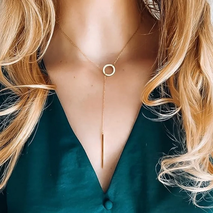 Solstice Drop Lariat Necklace