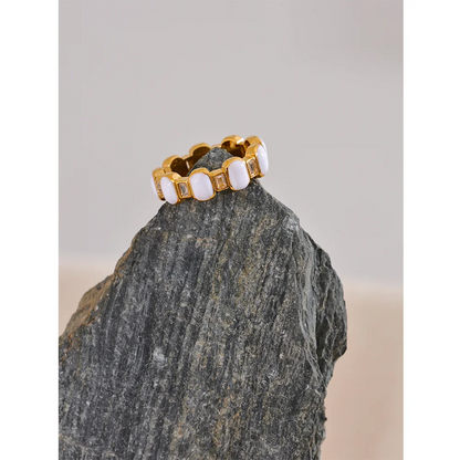 Enamel Link Ring
