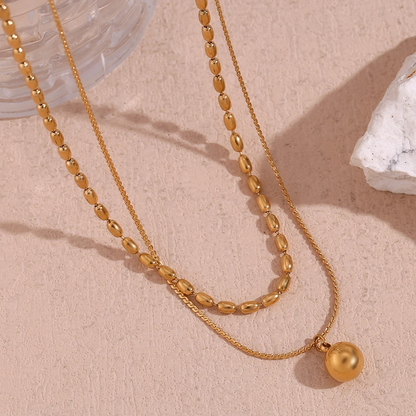 Golden Harmony Layered Necklace