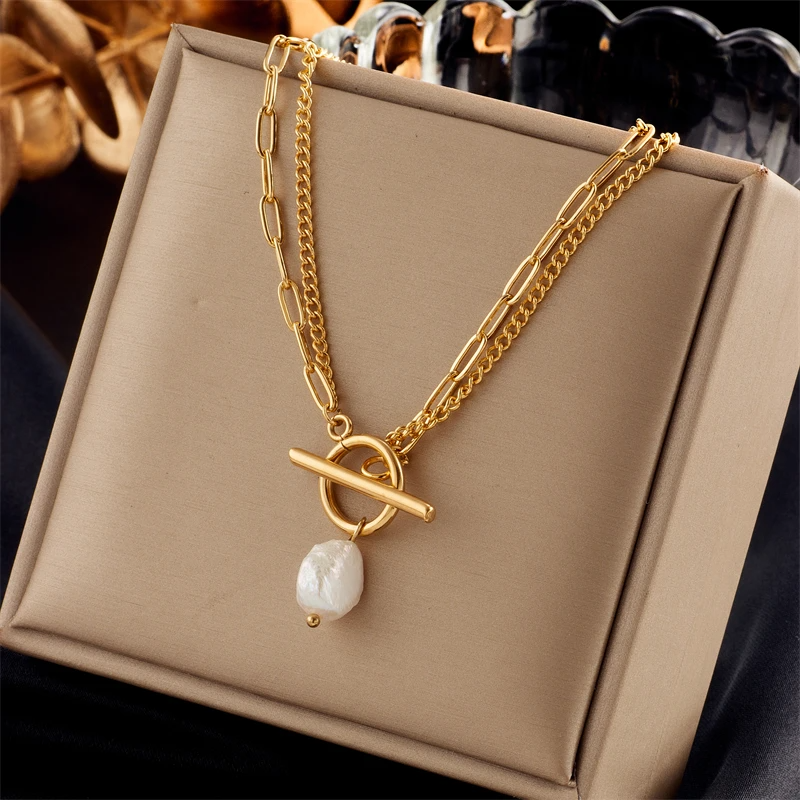 Pearl Toggle Necklace