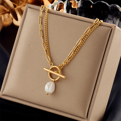 Pearl Toggle Necklace