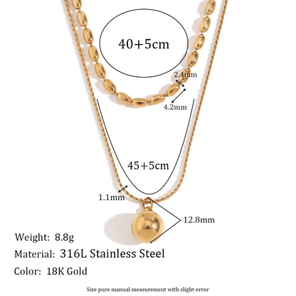 Golden Harmony Layered Necklace