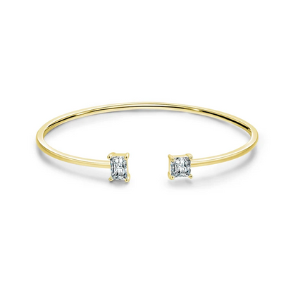 Twin Flame Open Cuff Bracelet