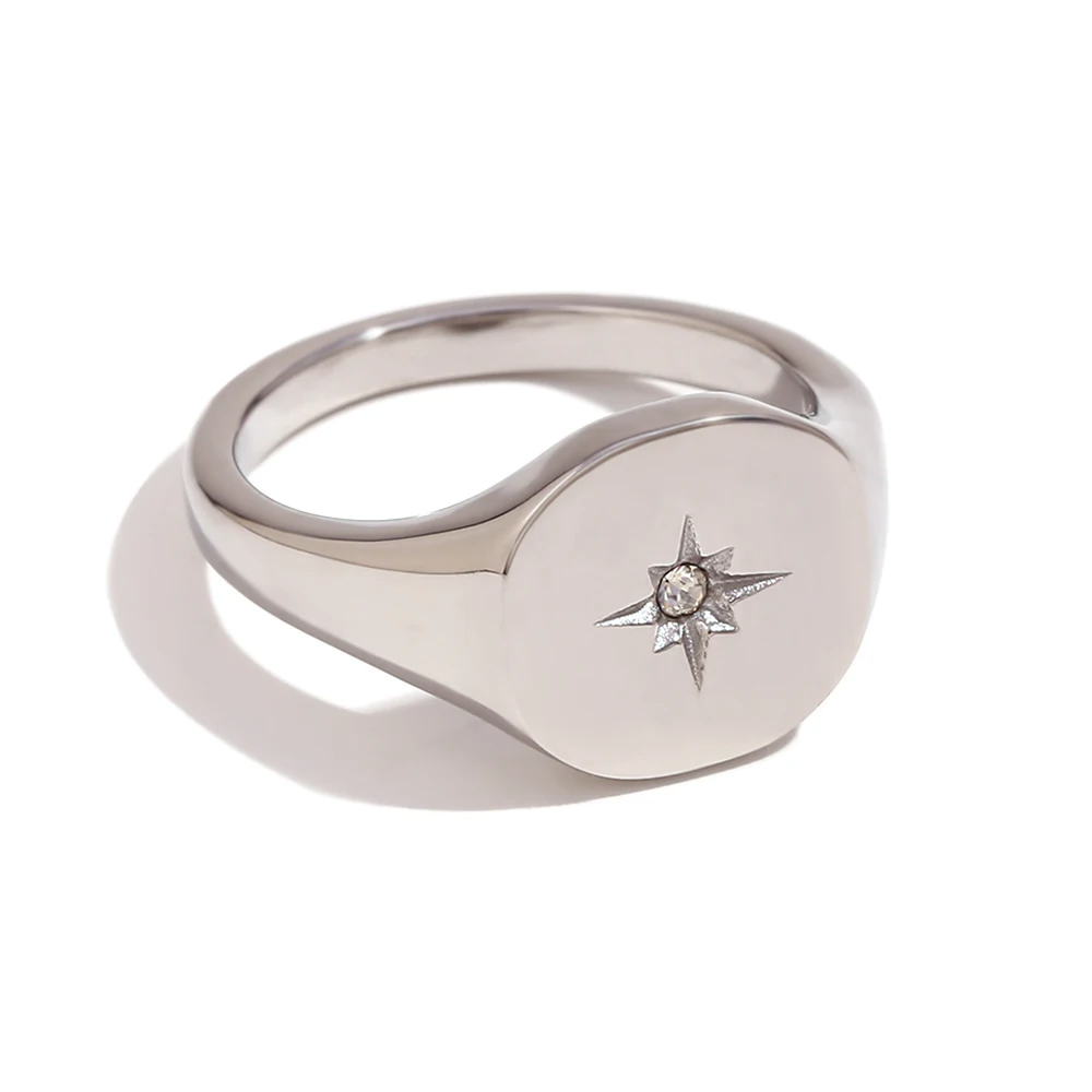 Celestial Star Signet Ring