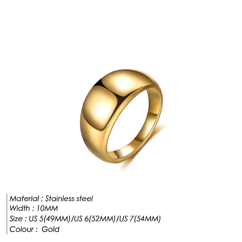 Gilded Mirror Dome Ring