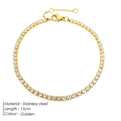 Luminous Crystal Tennis Bracelet