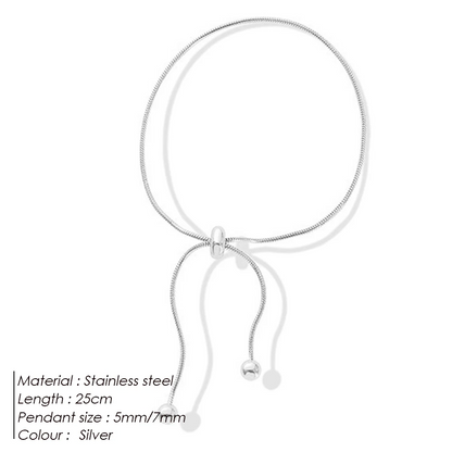 Sleek Slider Knot Bracelet