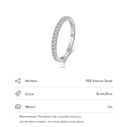 Radiant Edge Eternity Ring